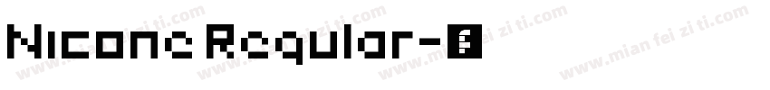 Nicone Regular字体转换